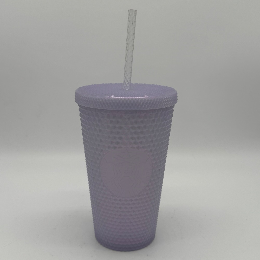 Starbucks 2021 Icy Lavender Lilac Studded Tumbler Iridescent Grande 16oz Cup